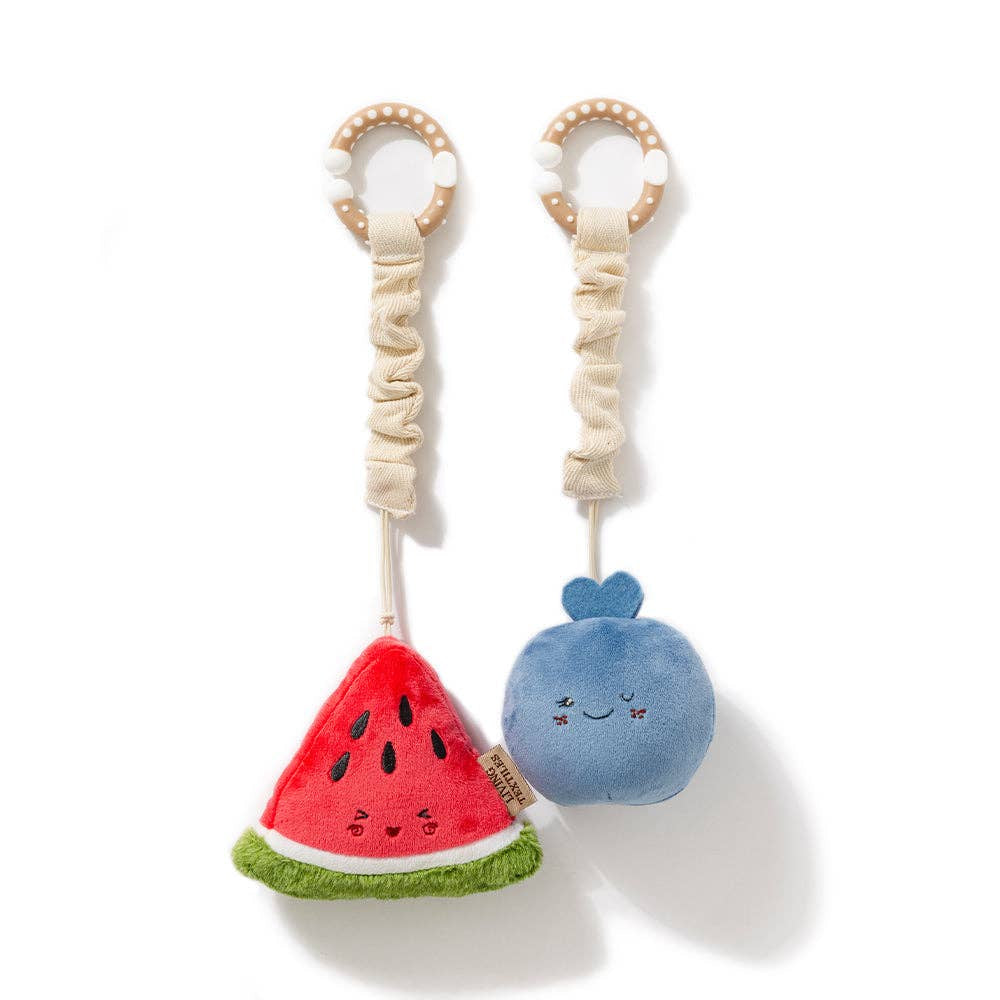 Stroller Toys 2pk - Watermelon & Blueberry