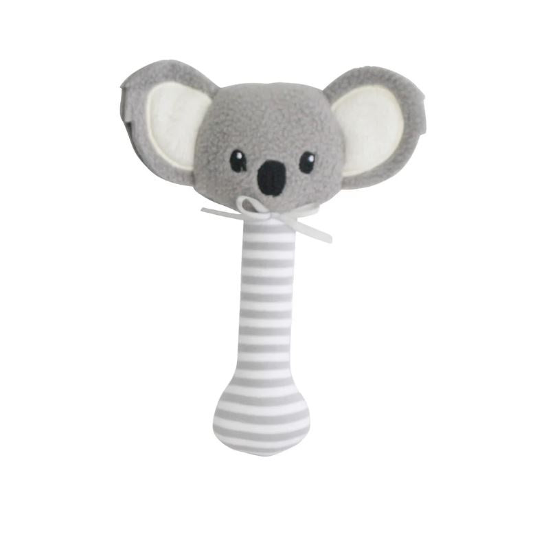 Baby Koala Stick Rattle Grey