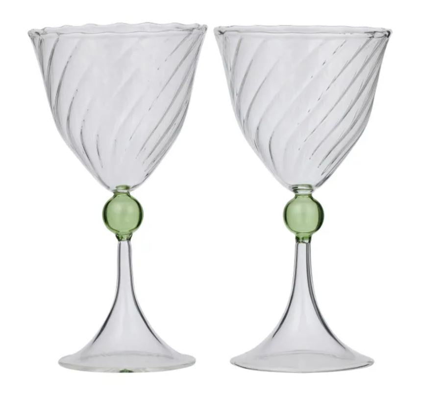 Cavendish Cocktail Glass S/2 - Green