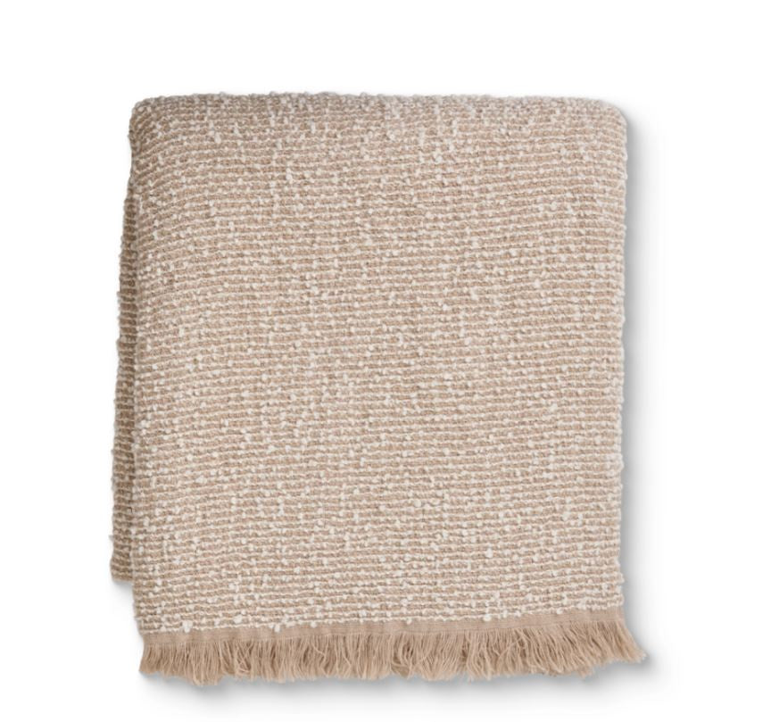 Clara Throw - Beige/Cream
