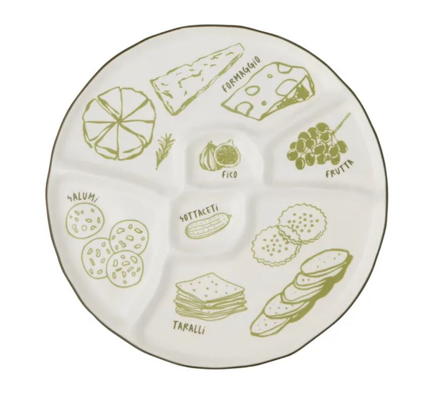 Deli Ceramic Divided Platter - Large