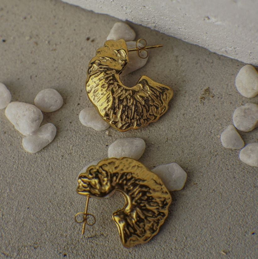 Felicia Gold Hoop Earrings