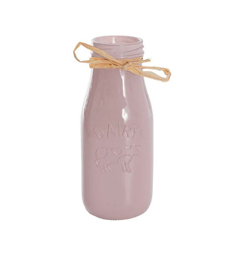 Glass Milk Bottle - Nude