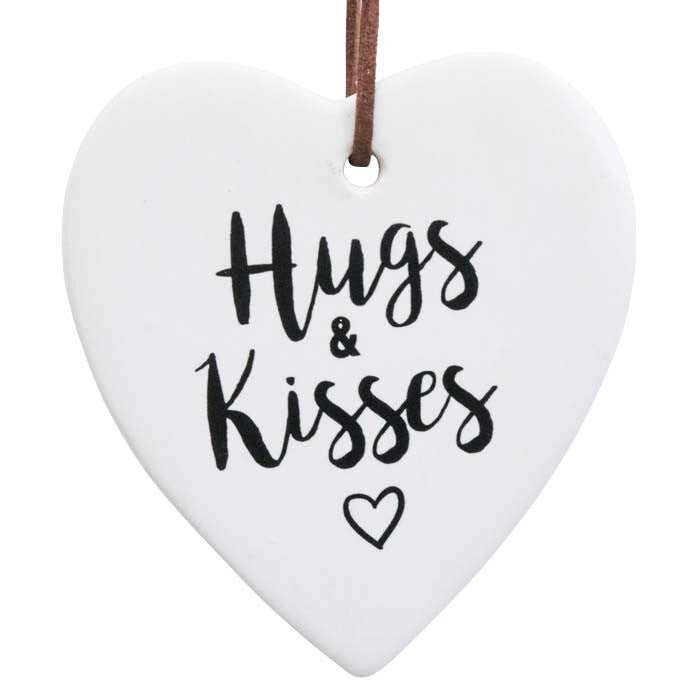 Hanging Heart - Hugs and Kisses