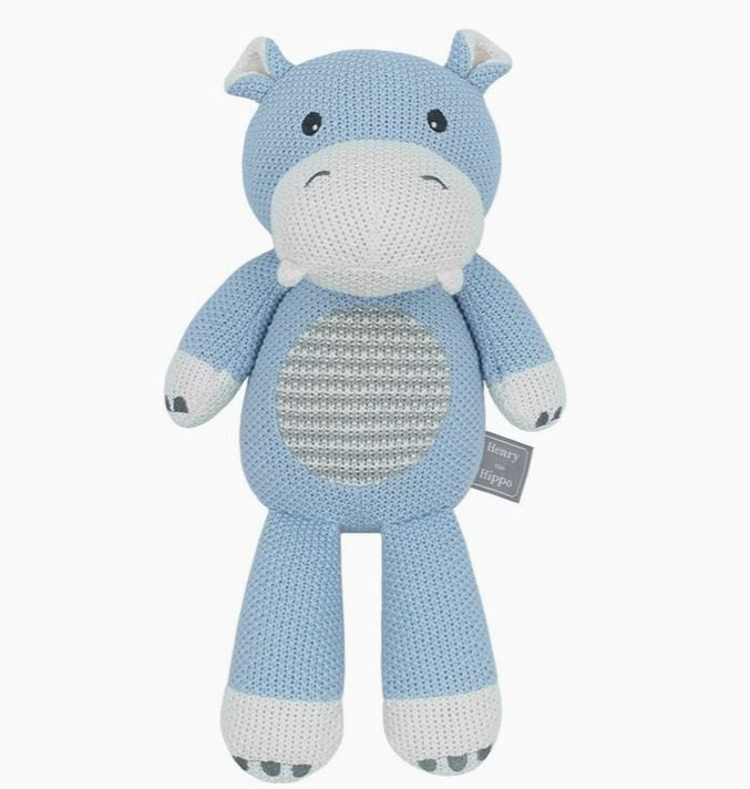 Henry The Hippo Knitted Toy