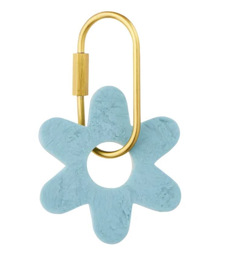 Kip Resin Flower Keyring - Sky
