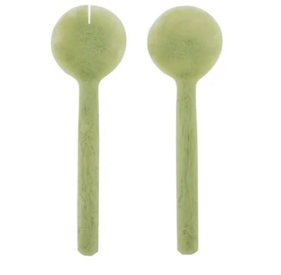 Kip S/2 Resin Salad Servers - Pistachio