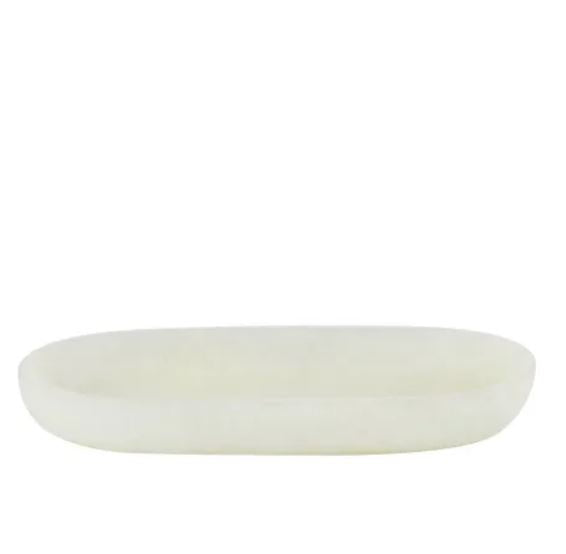 Kip Resin Oval Tray - Ivory