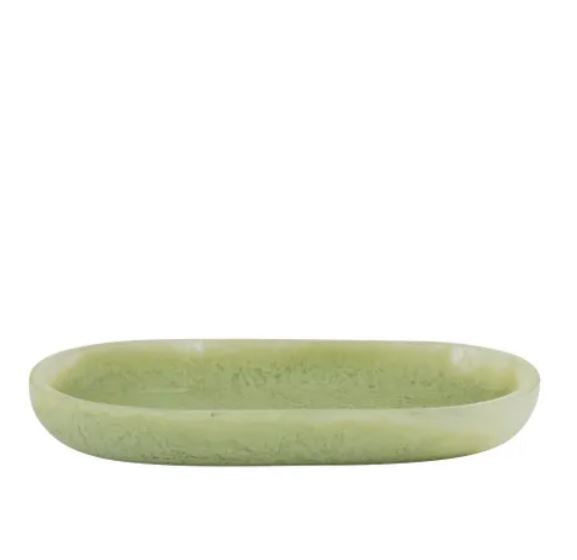 Kip Resin Oval Tray - Pistachio