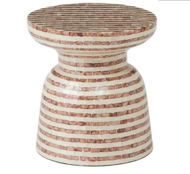 Marconi Inlay Stool - Russet