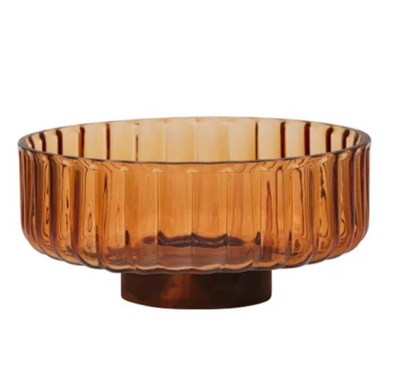 Mardin Glass Footed Bowl - Large