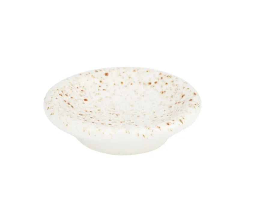 Massimo Ceramic Dish SML - Ivory/Brown