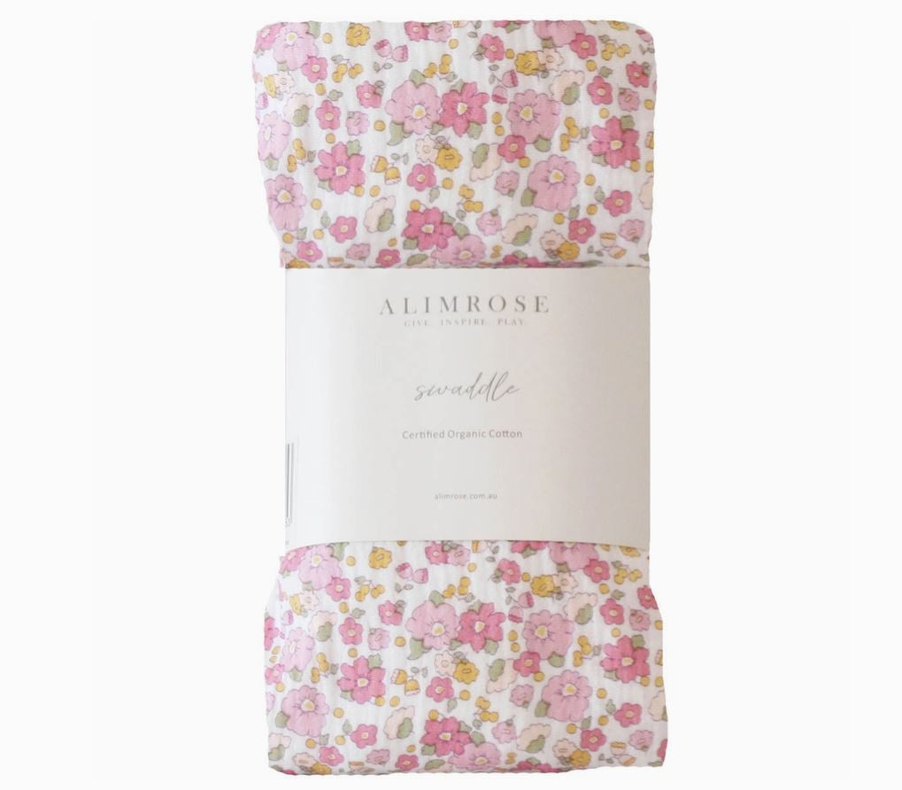 Muslin Swaddle - Rose Garden