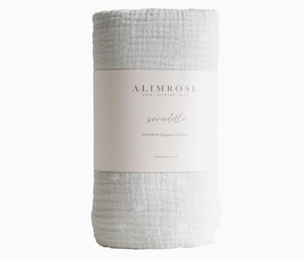 Muslin Swaddle Starry Night - Dove Grey