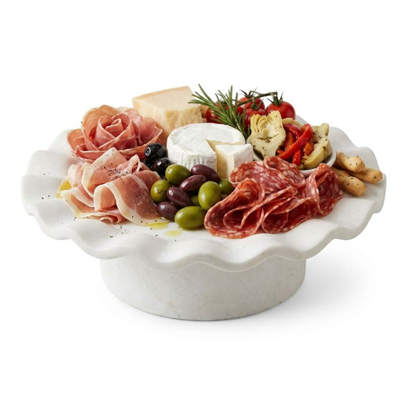 Paola Pedestal Tray - Natural