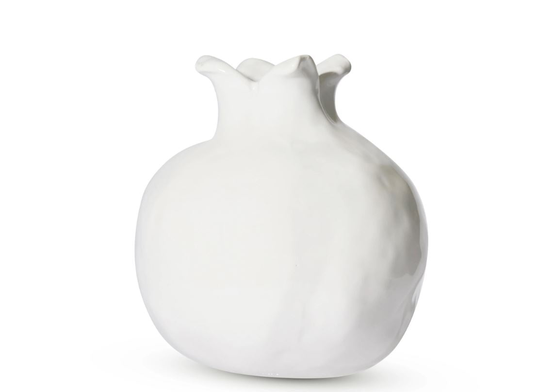 Vase - Pomegranate Bud Vase - White Lge