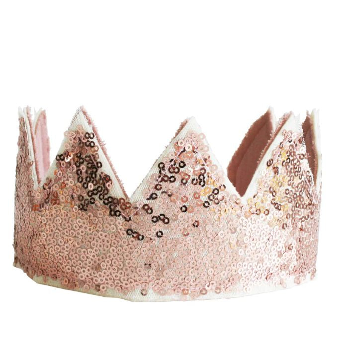 Sequin Sparkle Crown - Rose Gold
