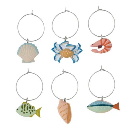 Shack Resin Wine Charms