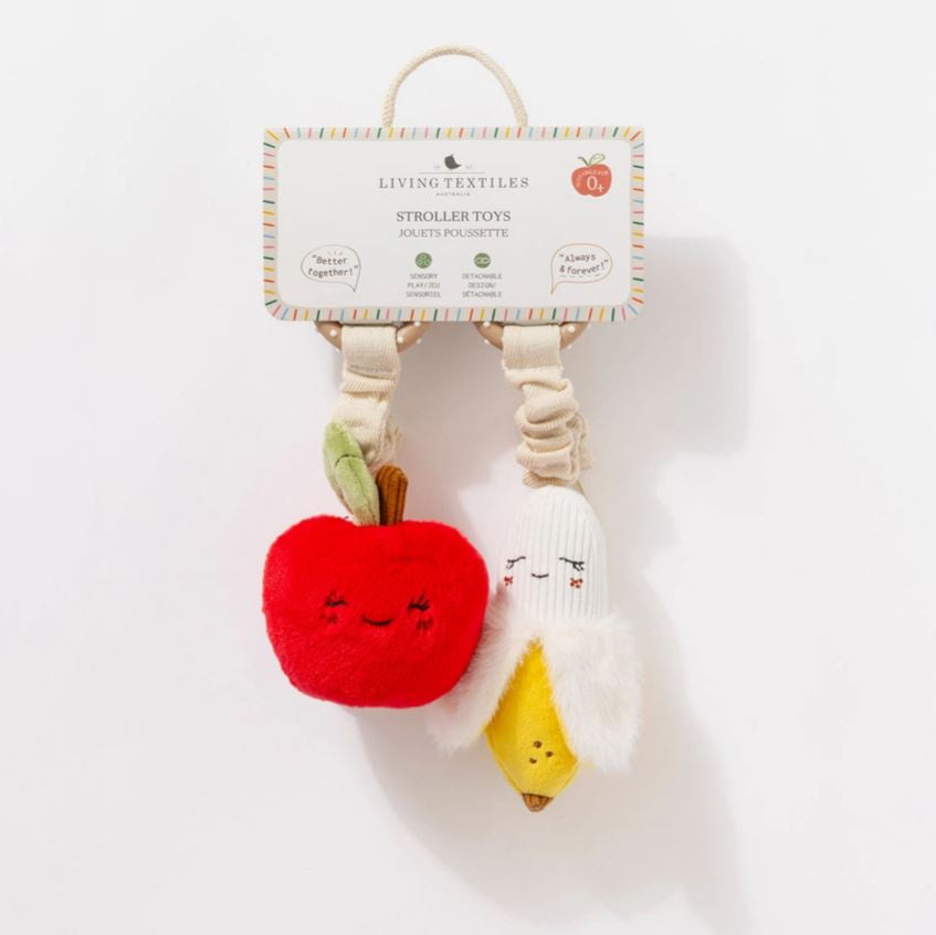 Stroller Toys 2pk - Apple Banana