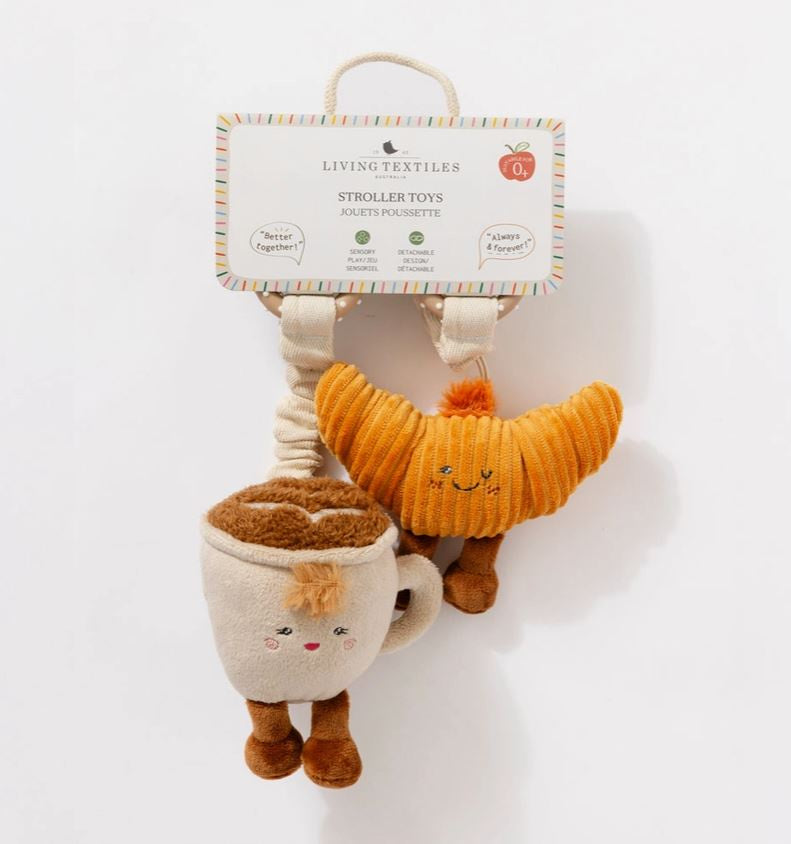 Stroller Toys 2pk - Coffee Croissant