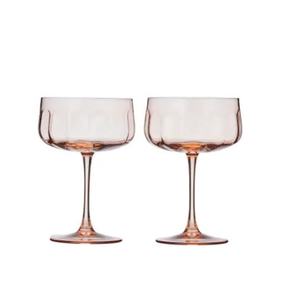 Studio Glass Coupe S/2 - Peach