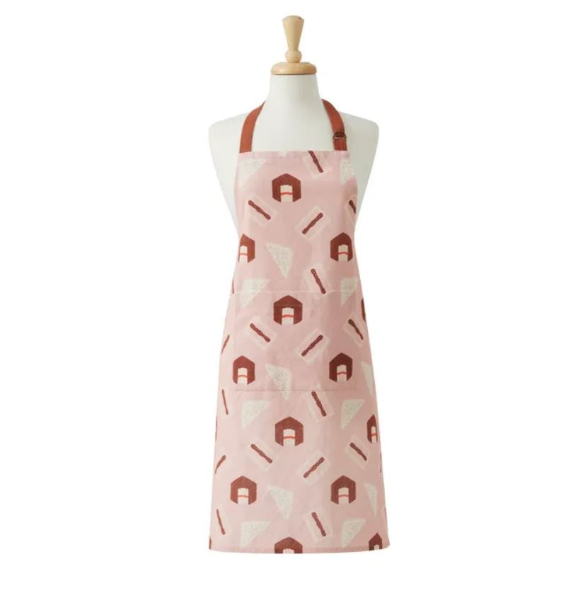 Tucker Cotton Apron - Pink multi