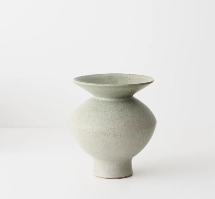 Kenji Flared Vase - Lichen