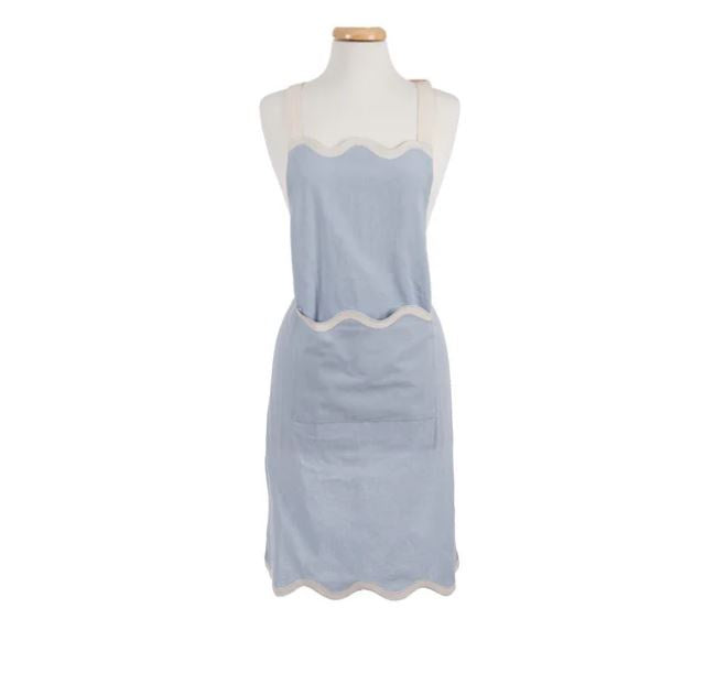 Virgo Apron - Blue/White