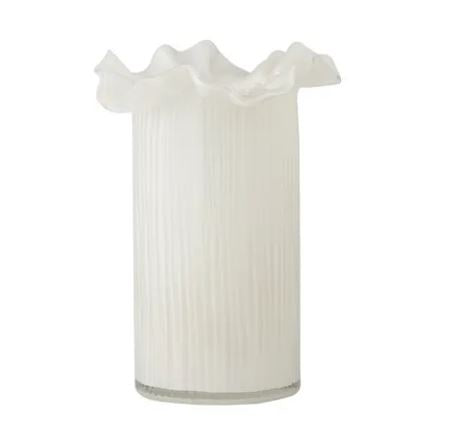 Xanthe Glass Vase - Ivory