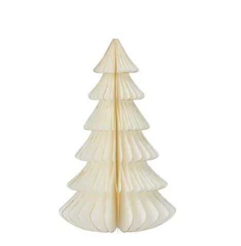 6 Tier Paper Tree Decor 11x18cm - White