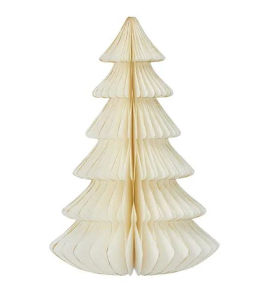 6 Tier Paper Tree Decor 17x25cm - White