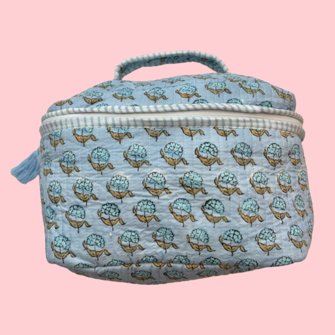 Indie Vanity Bag - Hydrangea Blue