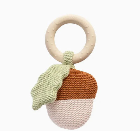 Acorn Teething Ring/Rattle