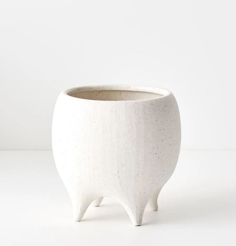 Alena Pot - White Chalk
