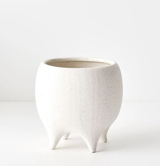 Alena Pot - White Chalk