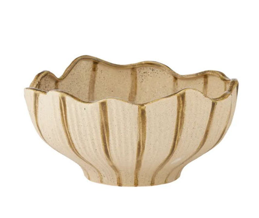 Alessia Ceramic Bowl - Ivory/Olive
