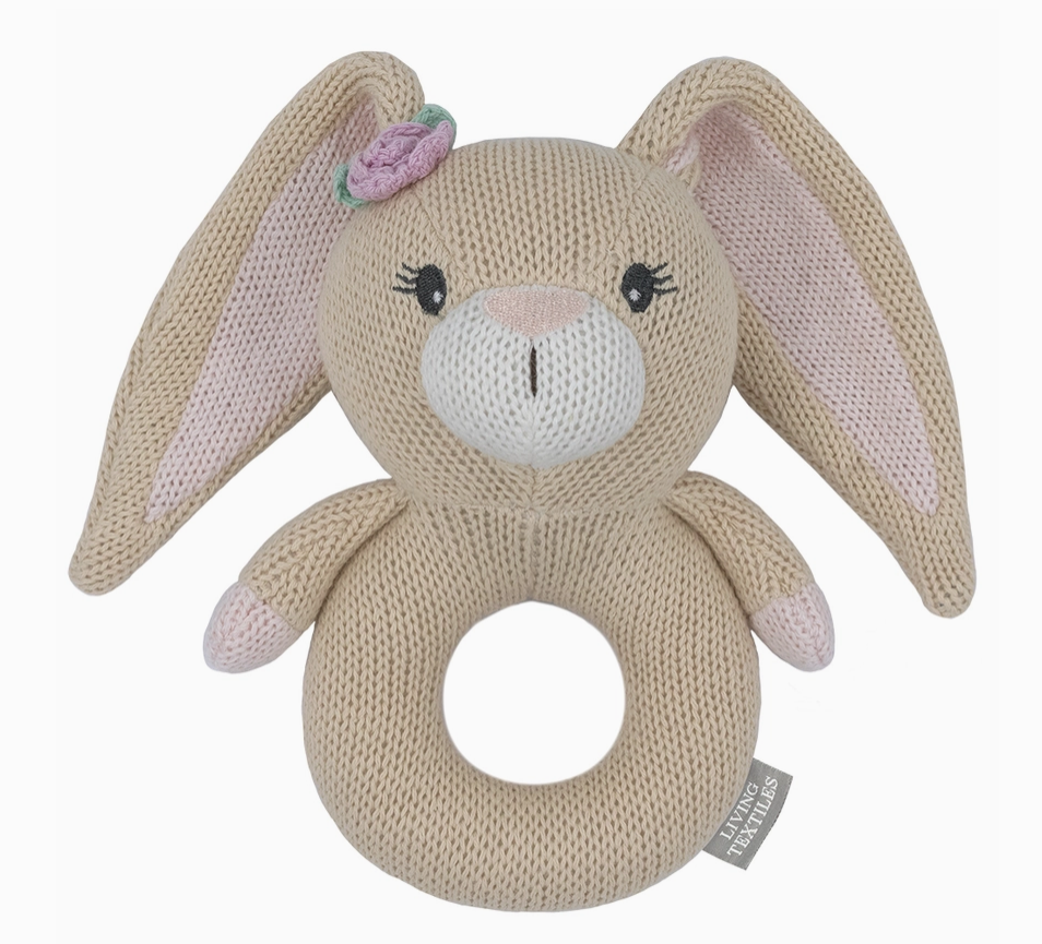 Amelia The Bunny - Knitted Rattle – Home and Afar