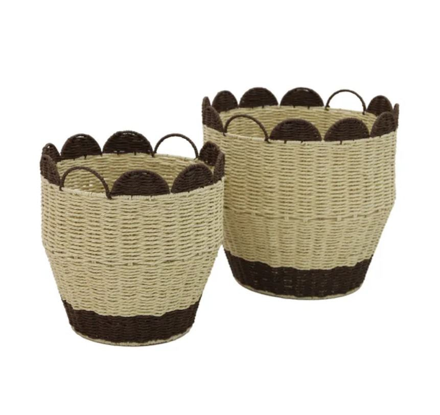 Apollo Paper Basket - Natural/Chocolate