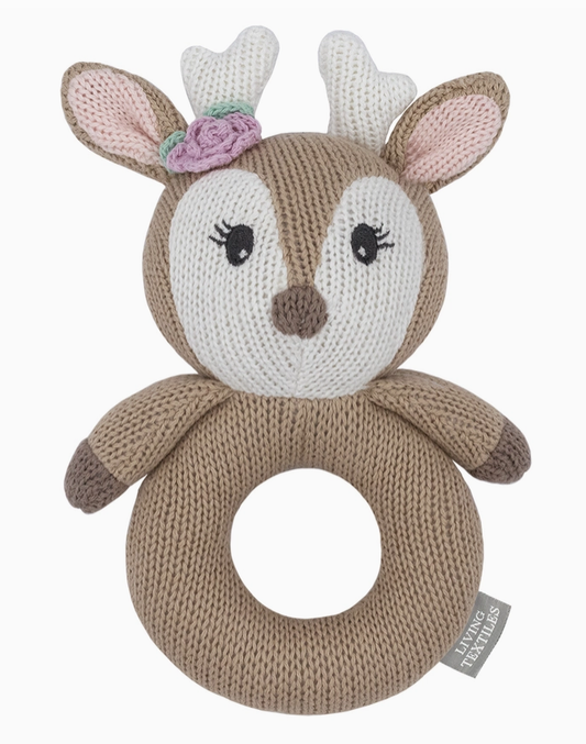 Ava The Fawn - Knitted Rattle