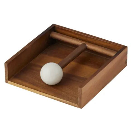 Axis Wood Napkin Holder - Ivory