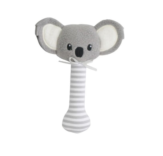Baby Koala Stick Rattle Grey