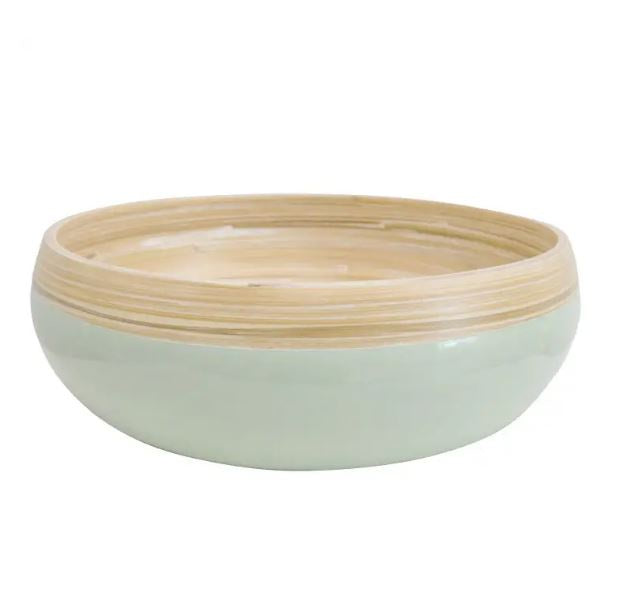 Bamboo Bowl Lrg - Nat/Sage