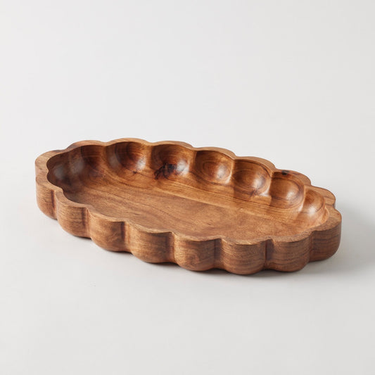Blossom Scalloped Shallow Bowl Large