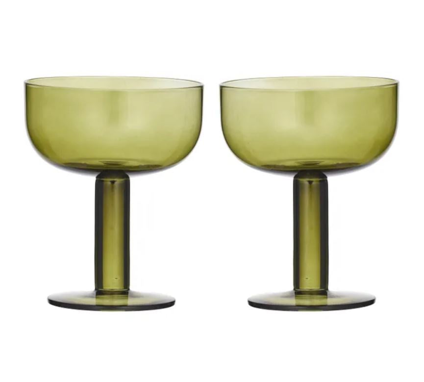 Canal S/2 Coupe Glass - Olive