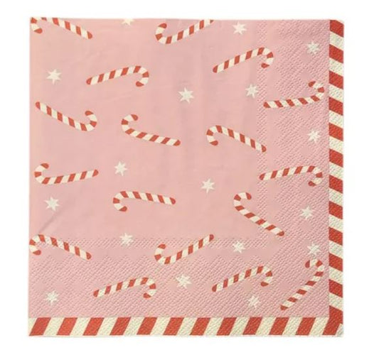Napkin - Candy Cane