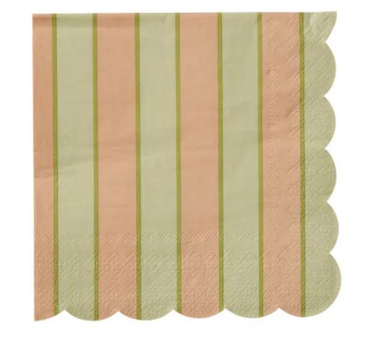 Napkin - Carnival - Peach/Green