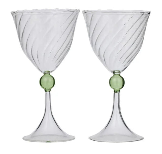 Cavendish Cocktail Glass S/2 - Green