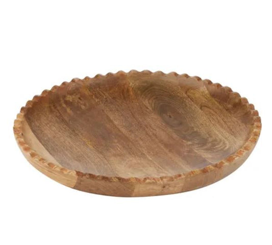 Cheri Round Wood Tray 35cm
