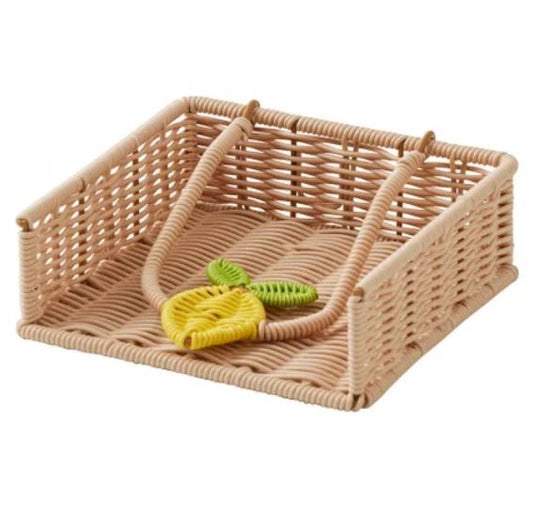 Citron Woven Napkin Holder