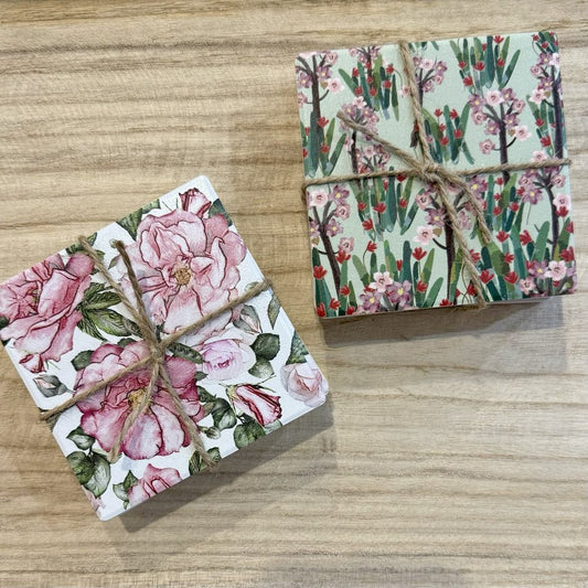 Coasters set 4- Pretty